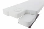 Массажный стол электричеcкий MED-MOS ММКМ-2 (КО-159Д) белый/коричневый